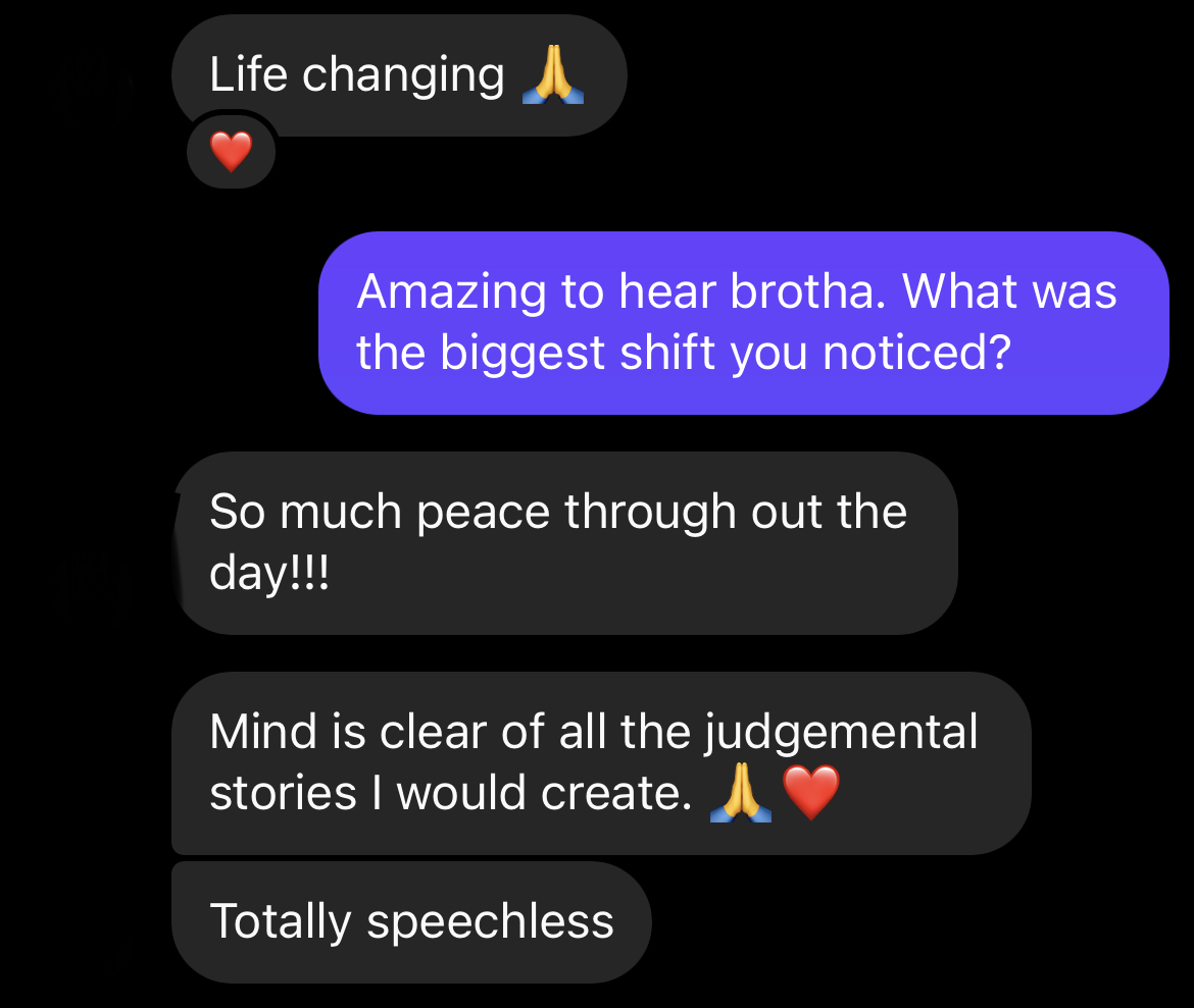 Breathwork testimonial